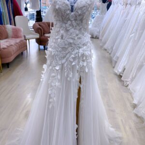 Aaliyah, lace detailed mermaid wedding dress