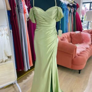 Satin bridesmaid  evening dress.