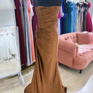 Satin bridesmaid dress