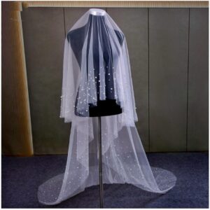 Pearl beaded edge 3M veil