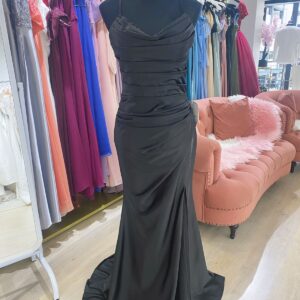 Satin bridesmaid dress